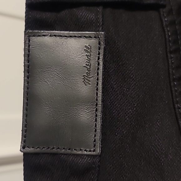 Madewell The Perfect Vintage Jean Womens 33 (38) Black Curvy Tappered Moms AJ192 - Picture 11 of 14